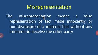 Misrepresentation [upl. by Cilo]