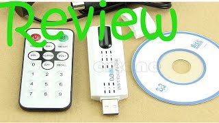 Review  Digital HDTV Stick Tuner Receiver  FM  USB Dongle DVBT2  DVBT  DVBC [upl. by Marissa316]