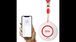 ENGLISH Tuya WiFi Smart SOS Emergency Button Alarm for Handicapped Caregiver Pager [upl. by Enirol]