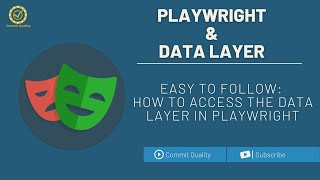 Playwright  How to access data layer [upl. by Kale551]