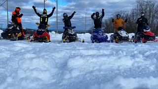 Snowmobile Trail Riding  UP Trip Part 1 [upl. by Ethbin]