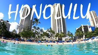 Exploring HONOLULU HAWAII Walking to Waikiki Beach [upl. by Fahy483]